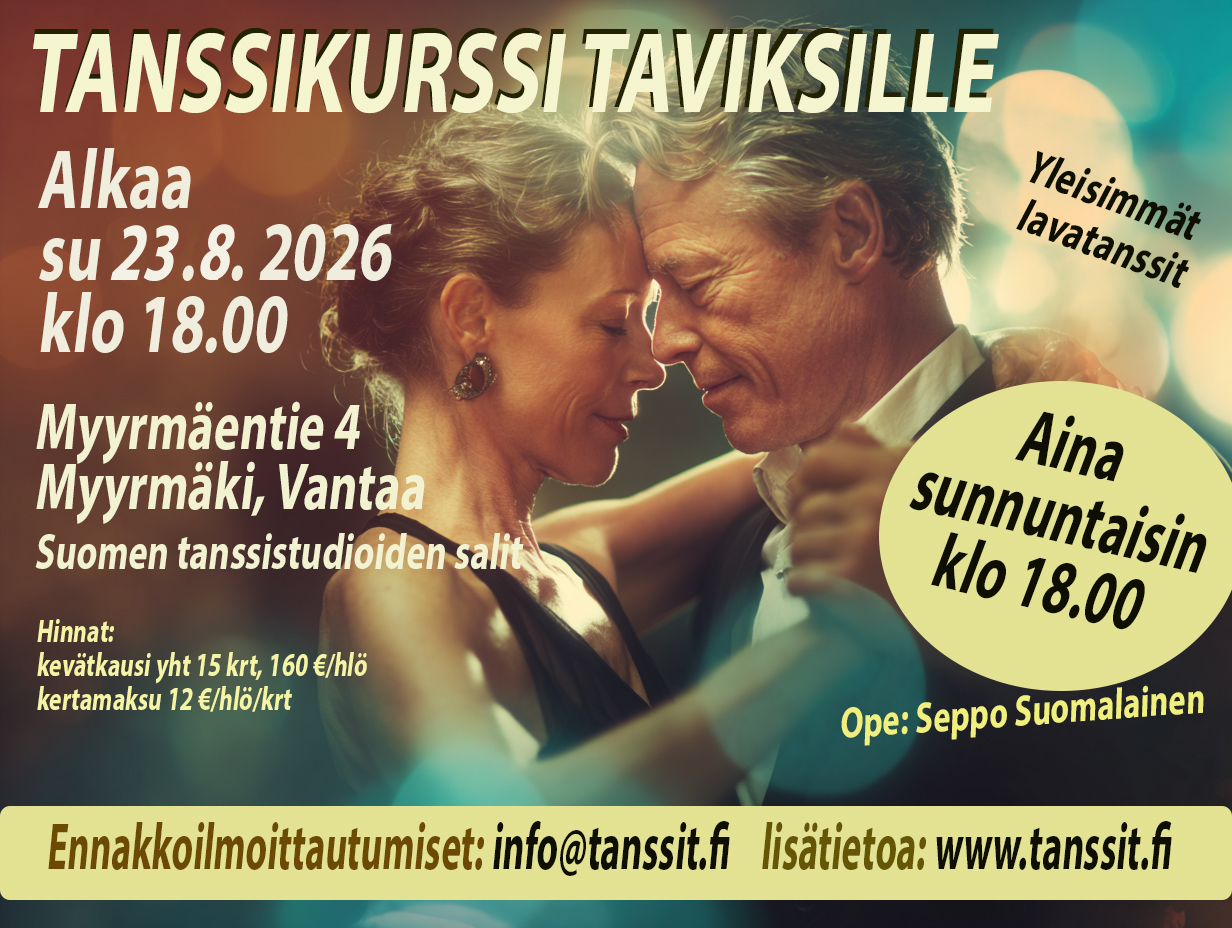 Myyrmäen TANSSIKURSSI TAVIKSILLE 2026 syksy