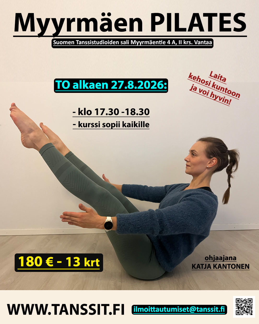 Myyrmäen PILATES TO alk. 27.8.2026